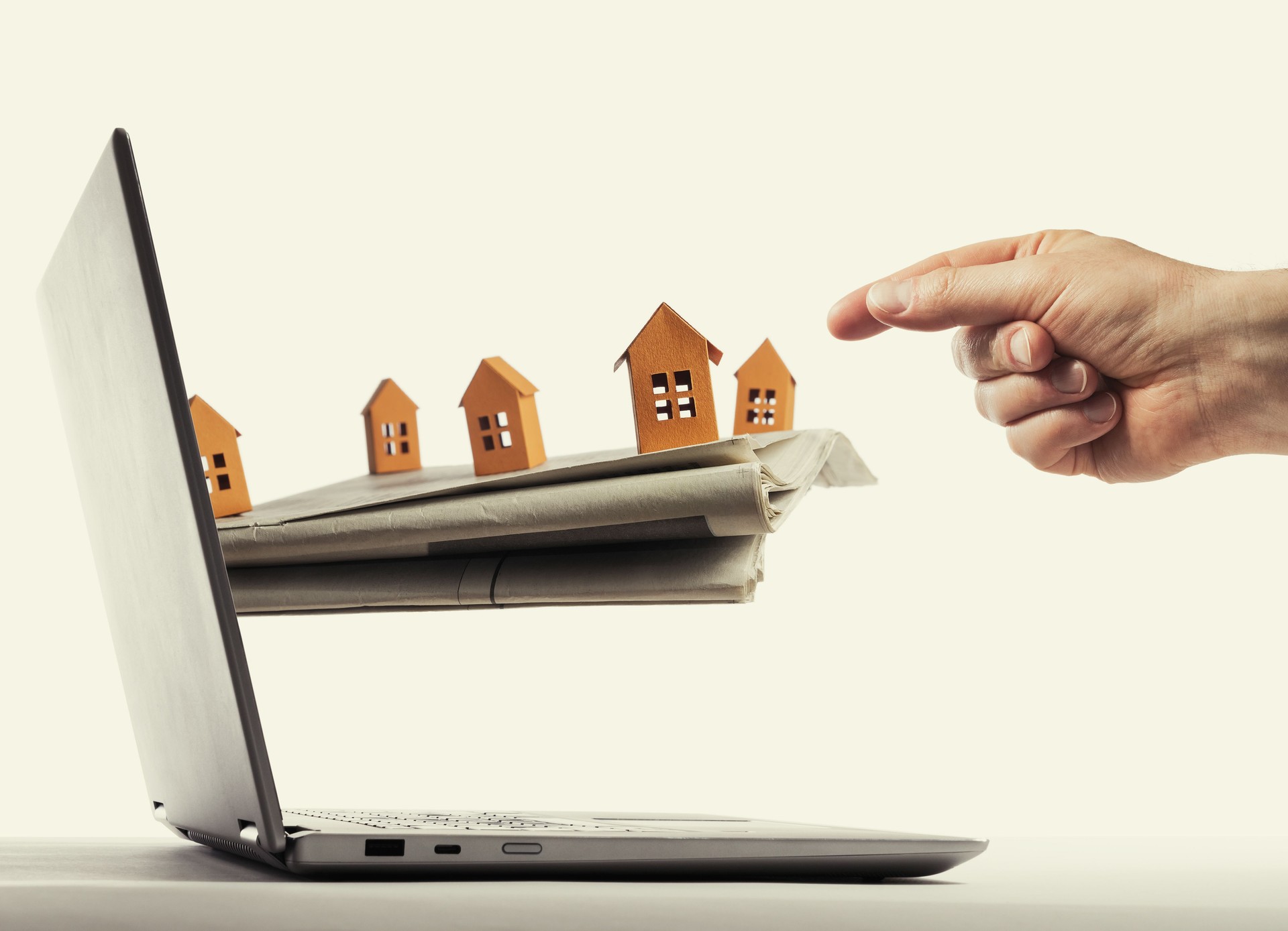 Concept of modern technologies in real estate industry.